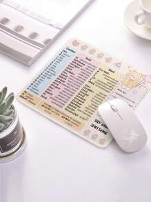 Shortcut Keys Pattern Thickened Waterproof Mouse Pad