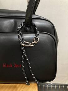 Colorful Braided Rope Creative Bag Charm Couple Bracelet Anklet Bag Accessories Multipurpose DIY Nylon Cord Fashion Car Keychain For Young Men Women College Students Christmas Gifts Gift Thanksgiving