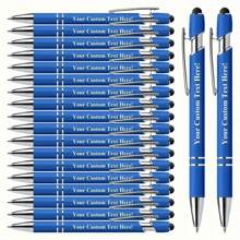 Customized Inspirational Metal Atomic Pen Set With Touch Pen - Smooth Writing, Medium-Sized Pen Tip, Retractable - Perfect For Office, School, Diary And Art Projects, Ideal As A Christmas Gift For Friends Back To School,Multi-Functional,Ornamental,Reusable,Modern,Colorful,Cute,Vintage,Cartoon,Kawaii,Funny,Workers,Clients,Students,Children,For Business/Work/Office,For School