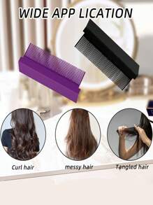 1pc 2pcs 4pcs,Straight Hair Comb, A Flat Iron Comb Accessory Used For Straight Hair And Flat Perm, Perfect Hairstyle For Women And Men, And A Clamp Straight Hair Comb Tool,Hair Accessories