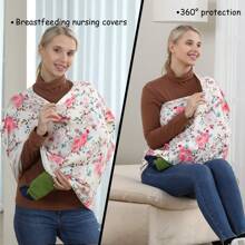 Car Seat Covers For Babies – Multi-Use Breastfeeding Cover Carseat Canopy Cover, Infant Stroller Covers For Boys And Girls - Multicolor - View 6