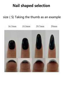 10 件手工超长优雅狗形假指甲，高端奢华风格，美白和指甲塑形按压指甲美甲用品 - 藕粉色 - 查看 8