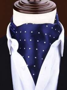 1pc Floral Print Casual Light Business Polyester Scarf, All Season Men Necktie