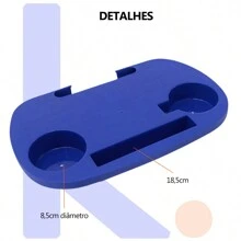 Mesa Portátil Para Cadeira de Praia Porta Copos Celulares Chaves E Pequenos Objetos