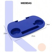 Mesa Portátil Para Cadeira de Praia Porta Copos Celulares Chaves E Pequenos Objetos