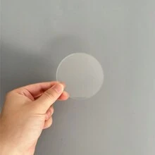1pc Acrylic Coaster, Anti-Scald, Round, Gradient Candy Color, Ins, Shooting, Props, Decorative Ornaments, Heat Insulation Mats, Table Mats