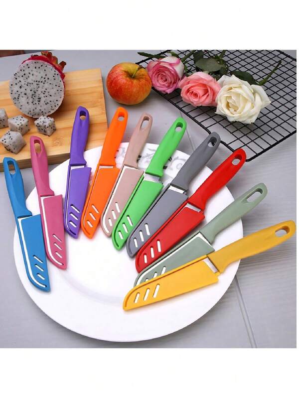 Coltelli da pairing (coltelli da sbucciatura e guaina), coltello ultra affilato per frutta e verdura, piccolo coltello da cucina in acciaio tedesco con impugnatura ergonomica in plastica PP, in