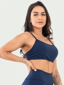 Kit 3 Top Alcinha Fitness Sem Bojo Feminino Academia - bordô - Visão 9
