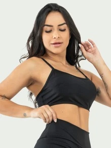 Kit 3 Top Alcinha Fitness Sem Bojo Feminino Academia - bordô - Visão 4