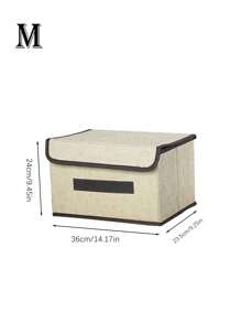 1 pieza Caja de almacenamiento plegable, organizador de ropa portátil de gran capacidad - Ideal para ahorrar espacio, organizar la ropa y decoraciones, adecuado para decoración de temporada de otoño, vacaciones, habitación, hogar, dormitorio
