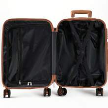 1 件 20/24/28 英寸耐用大容量行李箱万向轮锁密码锁随身行李拉杆箱适合学校大学适合男孩女孩女士男士旅行圣诞节礼物节日必备品 - 藏蓝色 - 查看 5