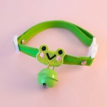 宠物项圈、猫项圈、狗项圈、铃铛、安全扣、可调节配件、熊猫爱兔 - 彩色 - 查看 1