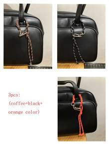Colorful Braided Rope Creative Bag Charm Couple Bracelet Anklet Bag Accessories Multipurpose DIY Nylon Cord Fashion Car Keychain For Young Men Women College Students Christmas Gifts Gift Thanksgiving