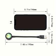 1 pieza Luz de noche de proyección de luz de luna, iluminación alimentada por USB, gadget romántico y fresco de fotografía de luz de luna LED para el fondo de la habitación, dormitorio familiar