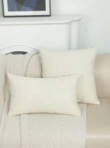 1 Pc Luxury Embroidered Circle Towel Pillow Cover - Soft & Stylish Home Decor - Handmade, Durable, And Chic