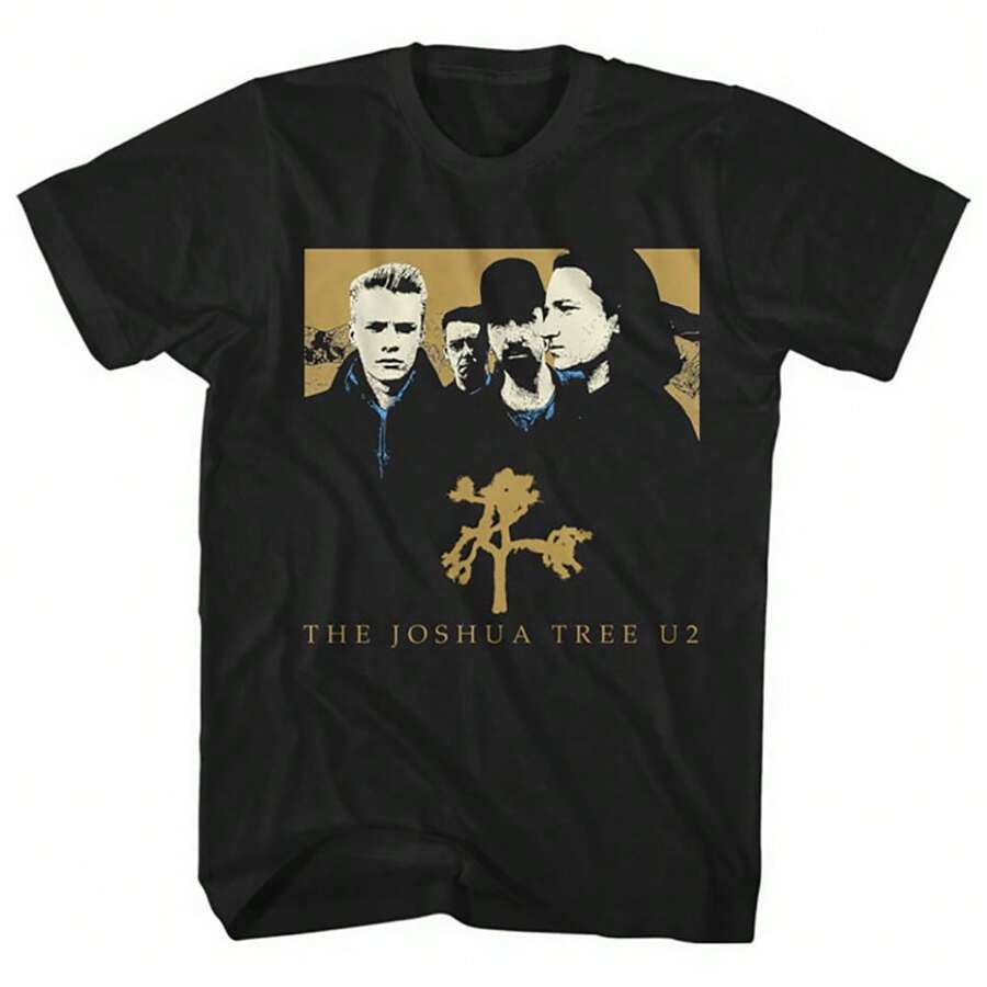 U2 | Official Band T-Shirt | Joshua Tree - 48-Hour Fast Shipping!  - Black - View 1