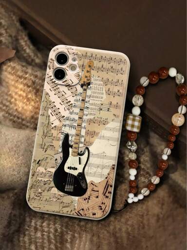 Punk Heart Rock N Roll 1pc Perforated Edge Guitar Sheet Music Painted Thick Shock Proof Phone Case With Handmade Beaded Bracelet Comptible With Iphone 16 16Pro 16Plus 16ProMax IPhone 15 Pro Max Apple P13 P14 A50 A12 A32 A52 A72 A51 A21S A13 A14 S22 Ultra S23 Redmi 11 12Pro 12 12X Note 11 9A 9C Poco X3 NFC Redmi 10 9 Note 9 12C Note 11 Pro p 48757997
