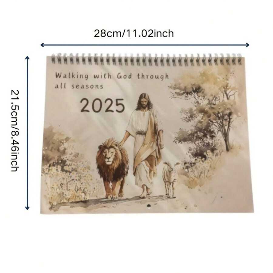 Kalender 2025, Maandelijkse Bijbelse Kalender, Inspirerende