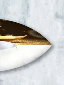 4 Pieces Set Ramadan Pillow Cover - Golden Gray Background Golden Crescent Moon Lamp, Multi-Size Printed Ramadan Throw Pillow Covers, Zipper, Machine Washable, Polyester, Suitable For Any Room Printed Pillow Cover Indoor Outdoor Washable Pillowcase, Home Decor, Bedroom Sofa Chair Pad Cover