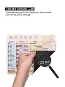 Shortcut Keys Pattern Thickened Waterproof Mouse Pad