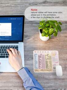 Shortcut Keys Pattern Thickened Waterproof Mouse Pad