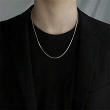 Naszyjnik Punk Hip Hop 2MM z łańcuszkiem wężowym ze srebra 925, męski, damski, modowy, imprezowy, ślubny, biżuteria, prezent