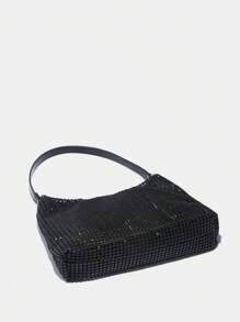 Sang trọng, thanh lịch và tinh tế, chiếc túi đeo vai nữ lấp lánh đính sequin sang trọng, cỡ lớn, thích hợp cho các buổi tối tiệc tùng, phụ nữ, cô dâu, hoàn hảo cho các dịp như tiệc tùng, đám cưới, dạ hội, lễ hội, ngày Valentine và các sự kiện khác. - màu đen - Xem 3