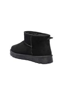 Comodi stivaletti alti da uomo imbottiti in pile, casual, per l'autunno/inverno