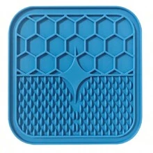 1 pieza Estera de lengüeta de silicona con diseño de animal, tazón de comida para mascotas con ventosa que evita el atragantamiento y alimenta lentamente - Multicolor - Ver 5