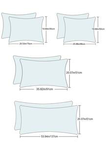 2pcs/set Double-sided Printed Construction Vehicle Pillowcase For All Seasons - Multicolor - View 2