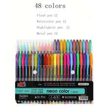 Set de 12/18/36/48/60 bolígrafos de gel brillantes de colores neutros, bolígrafos de colores especiales luminosos con estrellas brillantes, bolígrafos de colores de caramelo fluorescentes, bolígrafos de color neutros de 1.0 mm (estilo y color aleatorios) para niños, cristianos, coloreo, útiles escolares