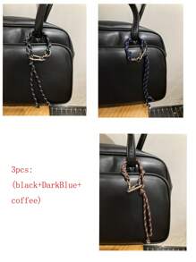 Colorful Braided Rope Creative Bag Charm Couple Bracelet Anklet Bag Accessories Multipurpose DIY Nylon Cord Fashion Car Keychain For Young Men Women College Students Christmas Gifts Gift Thanksgiving