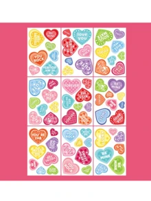 70pcs Valentine's Day Window Clings For Glass Windows 9sheets Valentine's Day Window Decals Love Valentine's Day Decorations Valentine's Day Window Stickers For Kids Holiday Window Clings Spring Decorations Valentines Day Decorations, Valentine Window Stickers, Vinyl Decal For Festive Decoration Personalised Stickers - Multicolor - View 8