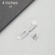 1pc/2pcs Stainless Steel Door Lock, Anti-Theft Lock Clasp Home Hardware Accessories To Make You Feel More Secure