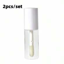 2pcs/Set 3ml Portable Empty Clear Mini Lip Gloss Tube Refillable Lip Balm Gloss Lipstick Containers For Women DIY Makeup Bottles