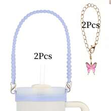 1/2 pièces Porte-bouteille d'eau avec sangle, convient aux bouteilles de 8 oz à 40 oz, sangle pour bouteille d'eau, compatible avec les accessoires de la tasse (tous les produits n'incluent pas les tasses d'eau)