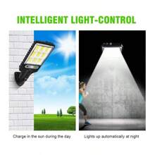 3PCS Outdoor Solar Wall Light LED Motion Sensor Bright Flood Street Lamp 3 Modes - 1 - View 2