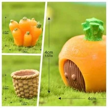 7pcs/5pcs Cute Rabbit Decor Set, Easter Decor For Table, Garden Succulent Planter Figurine, Resin Rabbit & Tree Micro Landscape Ornament Gifts Birthday Graduation - Multicolor - View 7