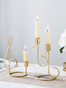 4pcs Electroplated Straight Candlesticks, European Style Long Stem Candle Holders For Home, Romantic Candlelight Dinner, Wedding, Birthday, Valentine's Day - Gold, Silver, Red, White, Black, Green, Blue, Pink, Purple, Bronze - Straight Shape - View 7