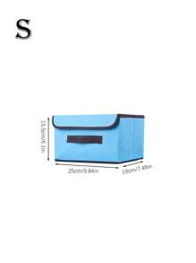 1 pieza Caja de almacenamiento plegable, organizador de ropa portátil de gran capacidad - Ideal para ahorrar espacio, organizar la ropa y decoraciones, adecuado para decoración de temporada de otoño, vacaciones, habitación, hogar, dormitorio