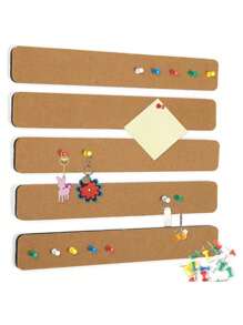 Set de 5 piezas de Tablero de mensajes de fieltro de 33*5cm, tablero de notas de oficina de fieltro, adhesivo para pared, tablero de exhibición - Multicolor - Ver 21