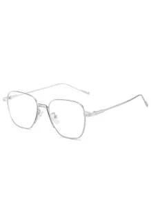 1 Pair Metal Frame Unisex Glasses, On