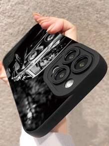 苹果精密穿孔边缘黑色汽车喷漆防震手机壳兼容 P14 Pro Max、P13、P11 卡通、P12、XR 卡通、7 8 GES2、XS，兼容 P15、P16、P16 Pro、Android Galaxy S24、A03s、A03 Core、A04、A12、A13、A14、A21s、A22、A23、A24、A32、A33、A34、A51、A52、A53、A54、A71、A72、A73、S20 FE、S21、S22、Redmi 9、9A、10A、10C、Redmi Note 9、10、11、12、12C 防水防摔防刮