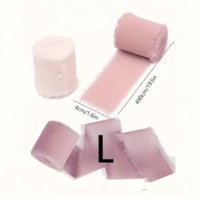 3 件套雪纺丝带套装，用于派对邀请，涤纶丝带（无羽毛）- 礼品和工艺品装饰蝴蝶结