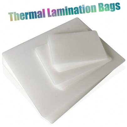 Multi-Size 11.5 X 9.0 Inch / A4 / A5 Thermal Laminating Bags Clear Thermal Laminating Plastic Paper Laminating Sheets, Laminated Paper, Laminated Paper, Clear, For Laminator, Letter Size, Rounded Corners, Extra Clear, Glossy, Holds 8.5x11 Inch, Heat Seal Or Portable Hot And Cold Laminator For Office And School Supplies, Christmas And Holiday Decorations - Please Select Thermal Laminating Bags Or Thermal Laminator Option Back To School,Back To School,School Supplies