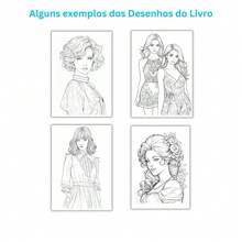 Adult Coloring Book Fashion Drawings Hard Cover A5 120g 50 Pages - Màu be - Xem 7
