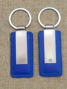 1 Personalized Customized Men's Leather Keychain Hanging Ring, Laser Engraved Customized Keychain Men's Accessory Gift, Personalized Zinc Alloy Men's Customized Keychain, Suitable For Holiday Customization Gifts Such As Anniversaries And Christmas