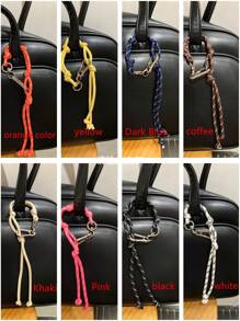 Colorful Braided Rope Creative Bag Charm Couple Bracelet Anklet Bag Accessories Multipurpose DIY Nylon Cord Fashion Car Keychain For Young Men Women College Students Christmas Gifts Gift Thanksgiving