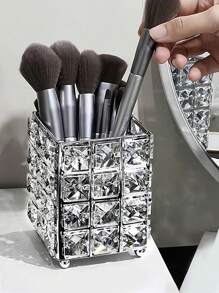1 Peça Suporte de Pincel de Maquiagem de Cristal, Copo de Armazenamento de Cosméticos, Organizador de Lápis de Sobrancelha, Acessório de Decoração de Penteadeira de Maquiagem, Suporte de Pincel de Maquiagem de Cristal de Luxo, Balde de Armazenamento de Pincel de Ferramenta de Manicure, Bolsa Organizadora de Maquiagem, Decoração de Quarto, Bolsas, Bolsa de Maquiagem, Penteadeira, Viagem, Bolsa de Maquiagem, Essenciais de Viagem, Organizador, Armazenamento, Essenciais de Viagem, Organizador de Maquiagem, Bolsas de Maquiagem, Organizador de Maquiagem, Organizador, Bolsa de Toucador, Organizador de Mesa, Bolsa de Cosméticos, Bolsa de Maquiagem, Organizador de Maquiagem, Acessórios de Penteadeira, Bolsa de Maquiagem, Bolsas de Maquiagem, Caixa de Joias, Bolsa, Suporte de Pincel de Maquiagem, Suporte de Pincel, Organizador de Perfume, Bolsa, Presentes para Mulheres, Presentes de Natal, Ideias de Presente para Mulheres - Multicolorido - Visão 2