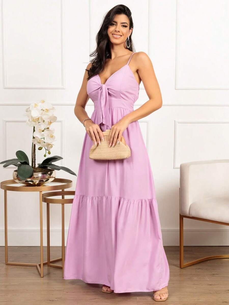 Women Dresses - Purple - View 1